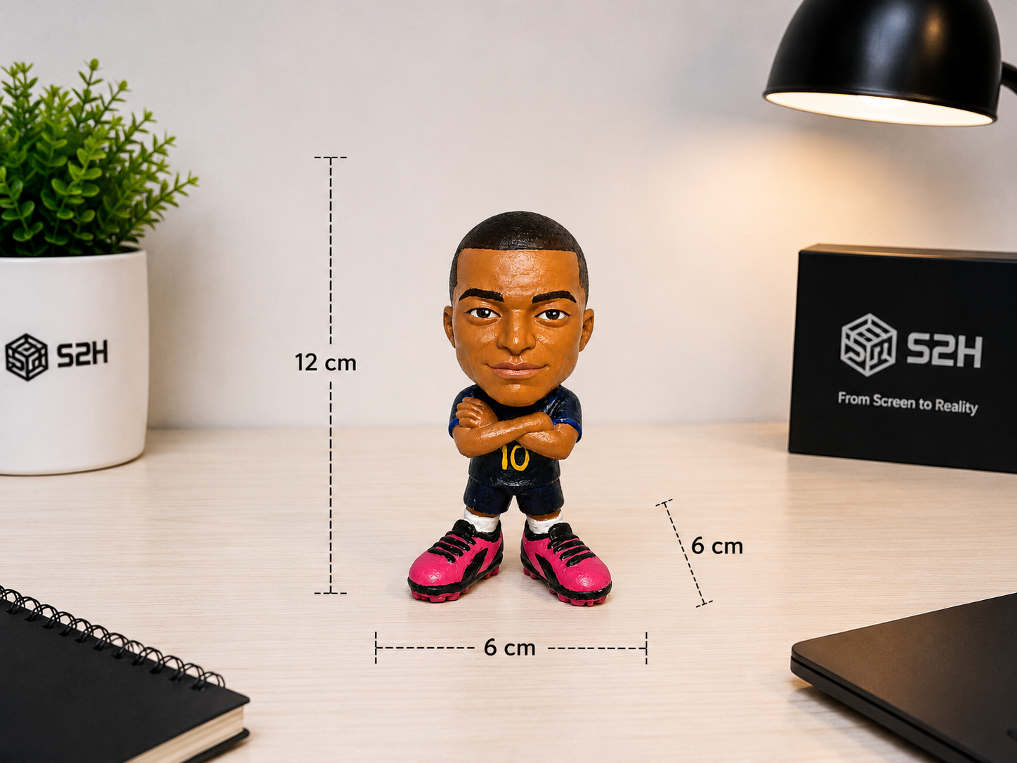 Kylian Mbappé — Arms Crossed, Eyes Forward.